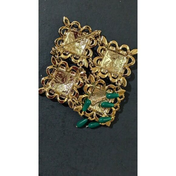 Vintage Sarah Coventry Temple of Lights Rhinestone Accent Statement brooch pin - Picture 2 of 6